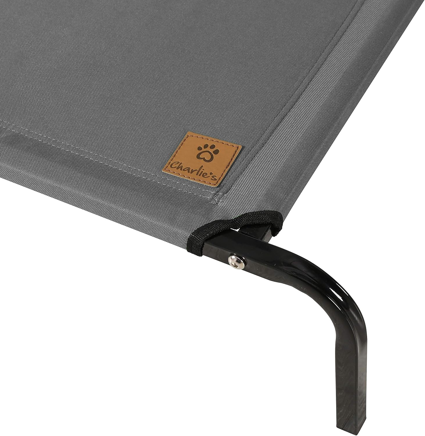 Charlie'S Heavy Duty Breathable Easy-To-Assemble Scratch-Resistant Elevated Trampoline Hammock PET Bed Dog Cat Summer Cool Cot - Grey Extra Large image number 3