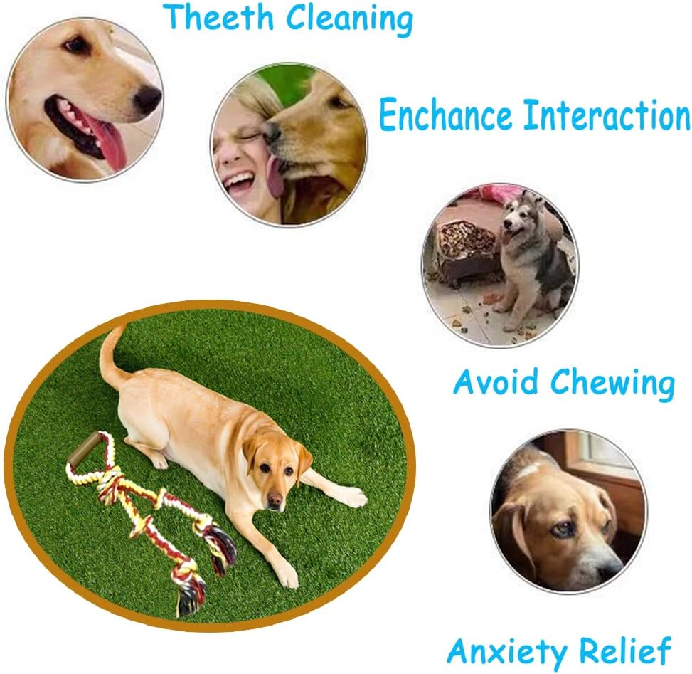 Extra Large Dog Rope Toys for Aggressive Chewers Tug of War Rope Interactive Heavy Duty Outdoor Medium Large Breed XL Dog Chew Rope Durable 3 Way Dog Rope Tough Pull Rope with Handle