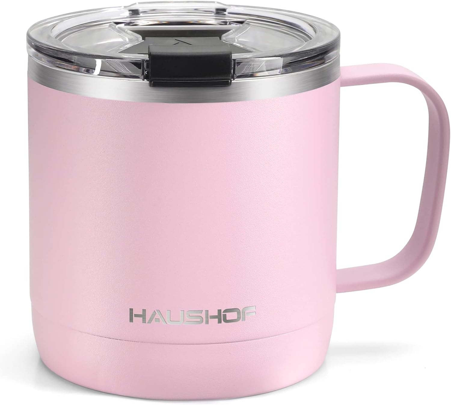 HAUSHOF 420Ml Insulated Coffee Cup with Handle, Stainless Steel Vacuum Insulated Coffee Cups, Double Wall Travel Mugs with Leakproof Lid, 14 Oz, BPA Free image number 3