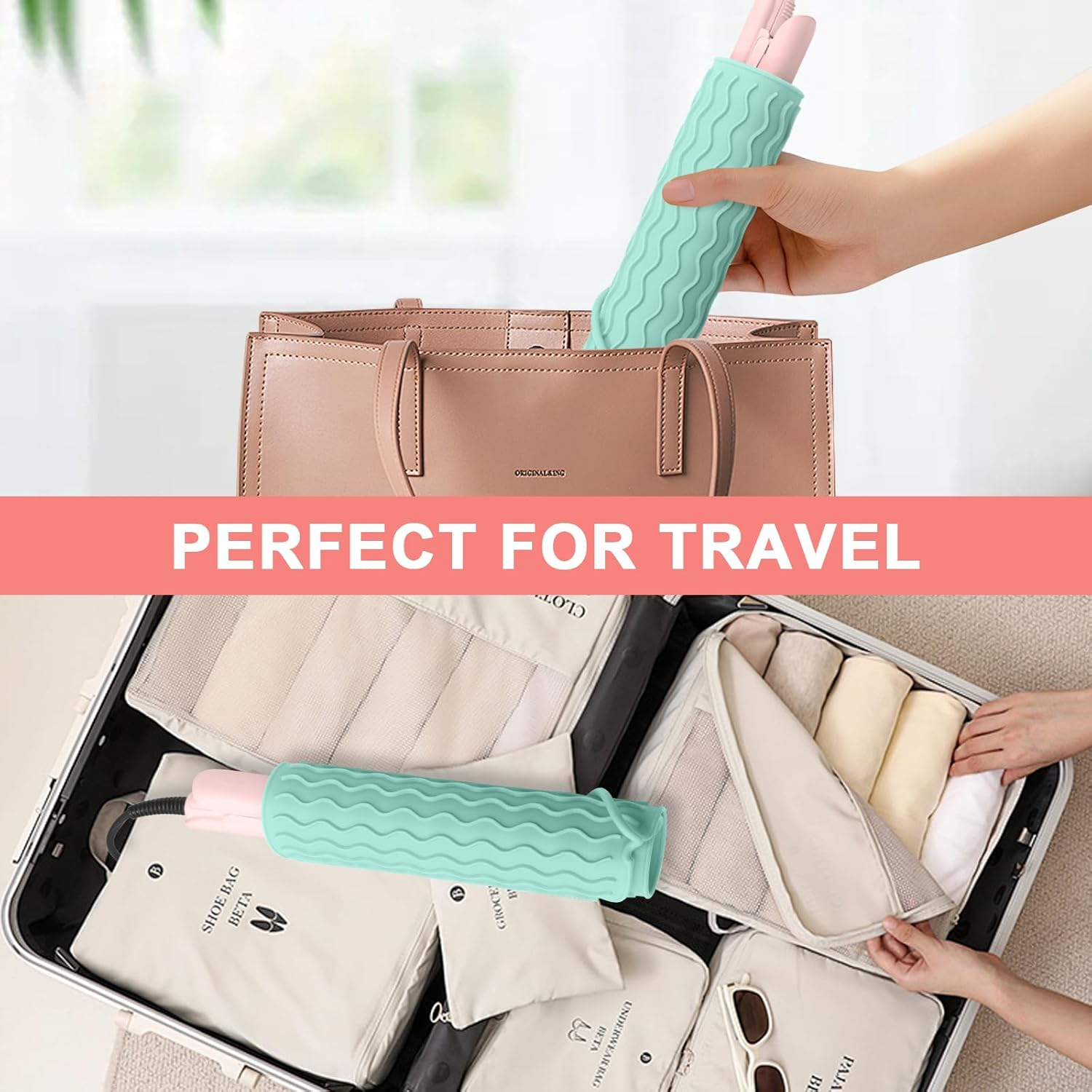 Plus Size Silicone Heat Resistant Mat, Portable Travel Hot Tools Pad Cover for Curling Iron, Flat Iron, Hair Straightener and Other Hair Styling Tools(12.0" X 9.0") image number 4