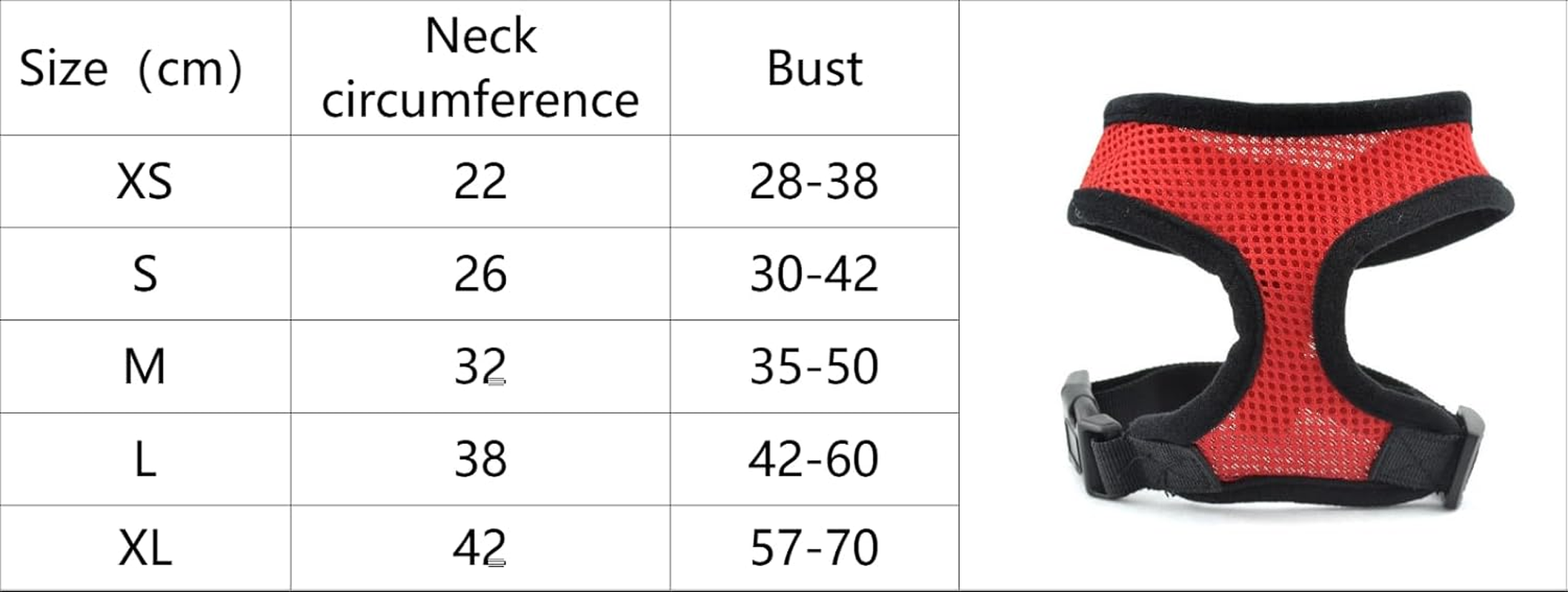 Extra Large Red Comfort Control Dog Harness (Red, S) image number 2