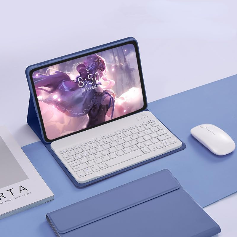 Jarttarn Keyboard Case Compatible with Lenovo Tab P11 Gen 2 11.5 Inch Tablet 2023,Magnetic Cover with Keyboard & Bluetooth Mice (Purple)