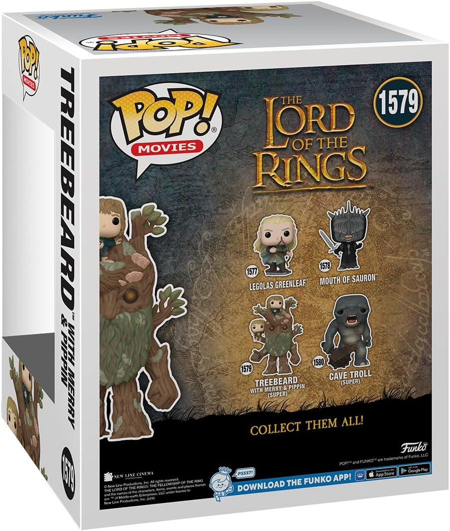 FUNKO POP! Super 6-Inch: Lord of the Rings - Treebeard W/ Mary & Pip image number 3