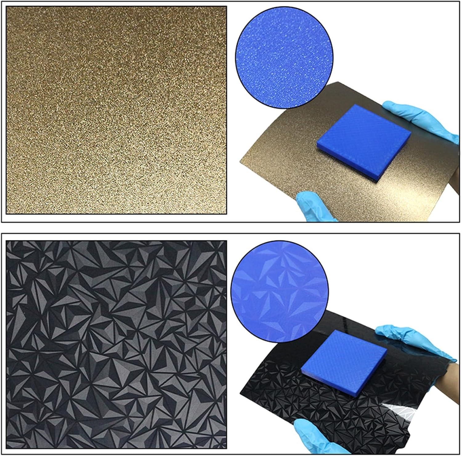 3D Printer PET PEI Build Plate, 377X370Mm 3D Print Flexible Bed 3D Printer PET Sheet Accessories for Ender 5 Plus, Support PLA PETG TPU TPE HPS PA CF Wood (Steel Plate) image number 5