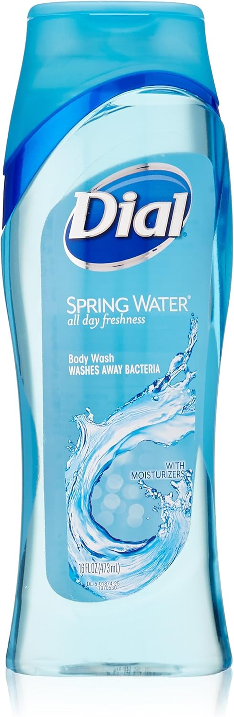 Dial Antibacterial Body Wash with Moisturizers, Spring Water 16 Oz(Pack of 3)