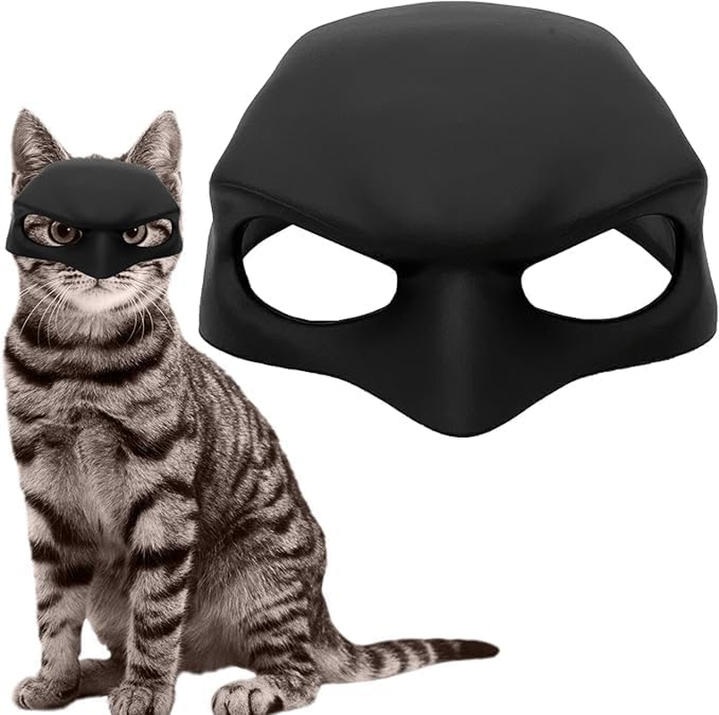 Cat Mask Cosplay, Cat Cosplay Hat, Cat Mask for Halloween Cosplay, Funny Cat Costumes Accessories （Black） image number 2