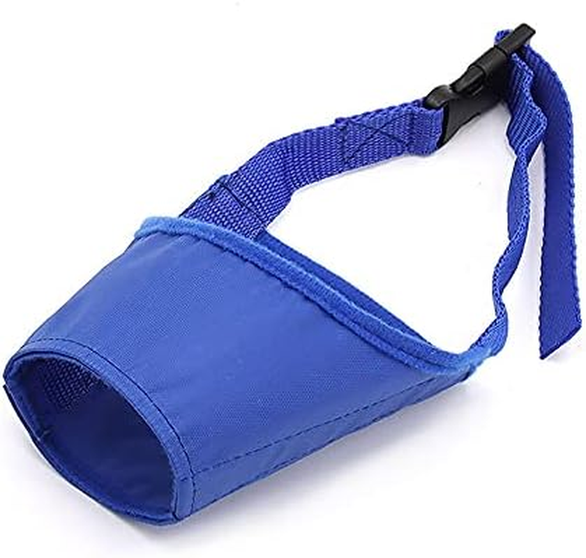 Dog Muzzle Suit, 7Pcs Dog Muzzles for Biting Barking Chewing, Adjustable Dog Mouth Cover for Small Medium Large Dog, Soft Comfortable Dog Muzzle for Long Snout (Blue, 4#) image number 4