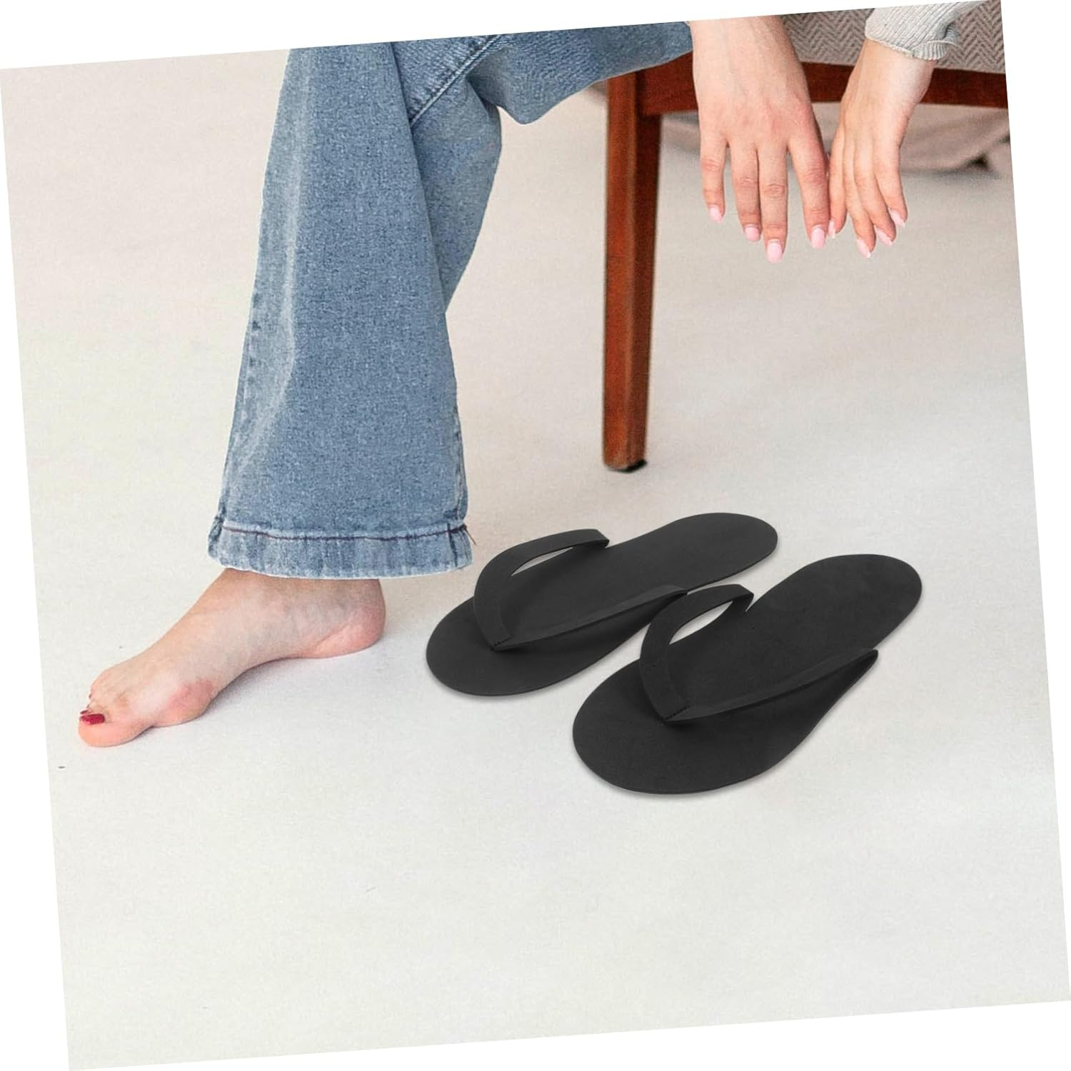 Foldable EVA Travel Slippers for Men and Women Bulk Purchase Soft Comfy Non Slip Spa Gym Pool Sandals for Hotel Home Beach Use image number 5