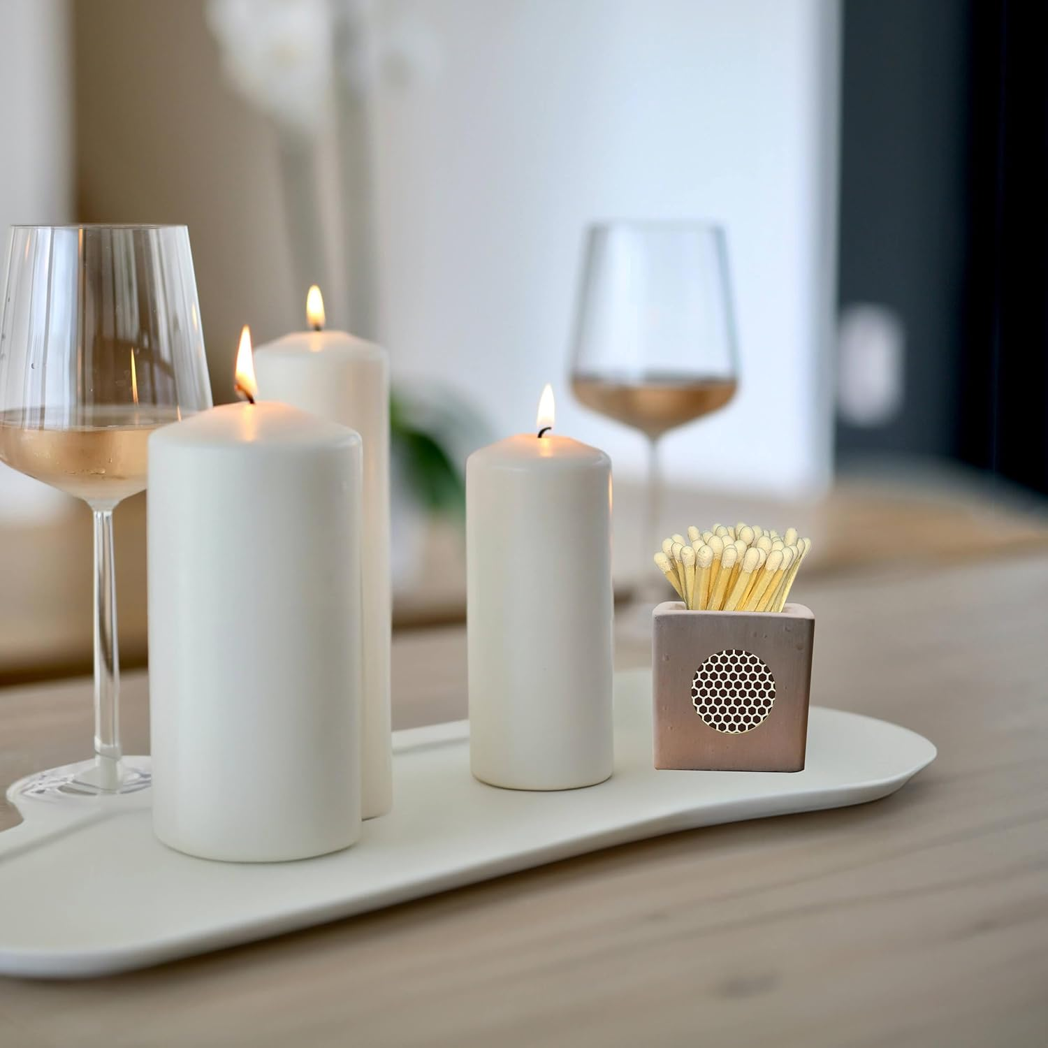 Self-Adhesive Match Striker Paper | 1 Inch Circle Brown Honeycomb Striker 24Pcs | Convenient and Easy-To-Use Match Striker Sticker for Safety Matches (Brown Honeycomb), 25Mm image number 4