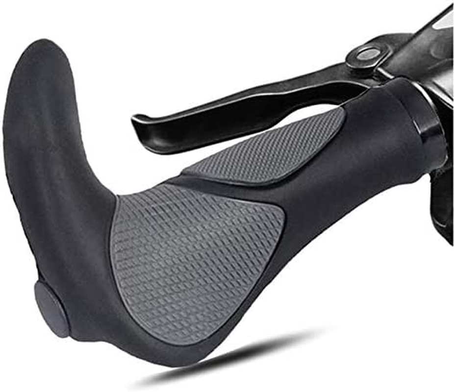 Yakamoz Ergonomics Comfort Design Bike Grips Bicycle Handlebar Grips with Anti-Slip Locking Ring for Cycling MTB Mountain Road Folding Bike 22.2Mm Dia.Handle Bar image number 3