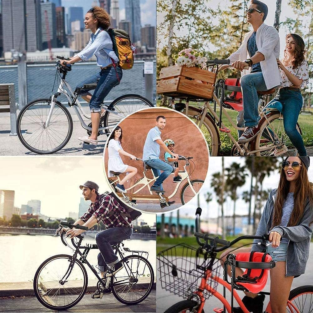 Kids Bike Seat for Mountain Bikes, Bike Child Seat and Handlebar Accessory Combo Pack Baby Bike Seat Front Mounted, Detachable Bicycle Seat Bike Seat for Kids 2-5 Years image number 2