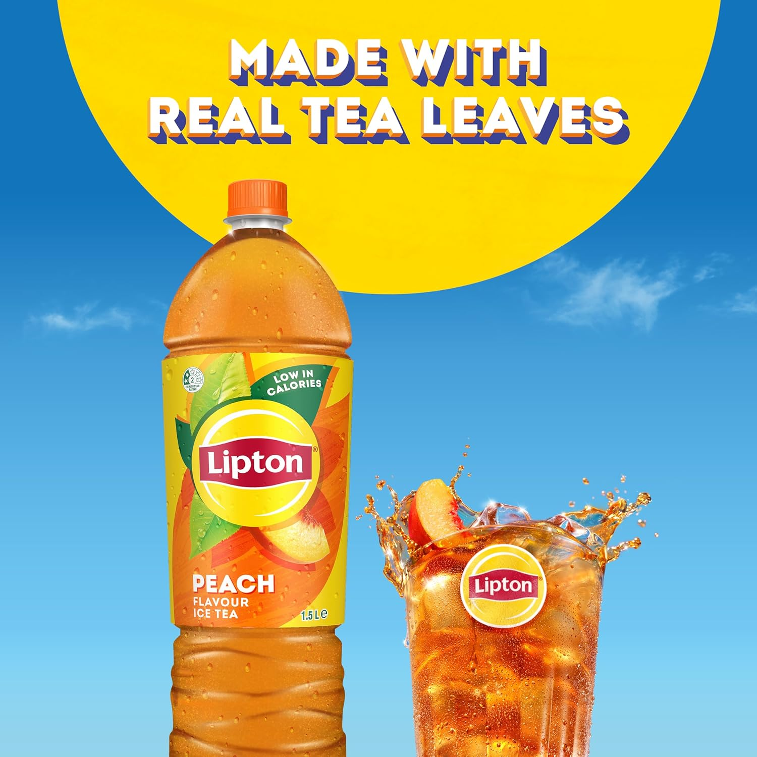 Lipton Peach Flavoured Ice Tea 1.5 Litre 6 X 1.5L image number 1