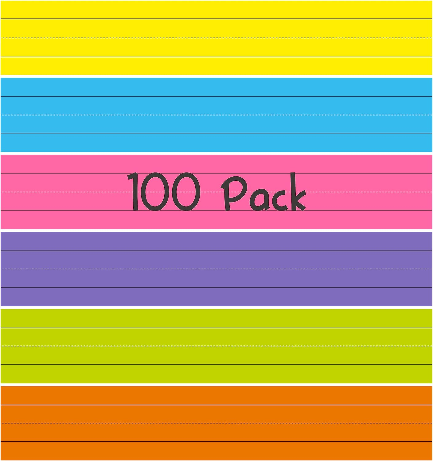 10 Pack Magnetic Sentence Strips, Dry Erase Writing Strip Erasable & Writable Lined Sentence Learning Strip for Classroom Learning Tool School, Office Supplies Whiteboard (17&rdquo; X 3&rdquo;)