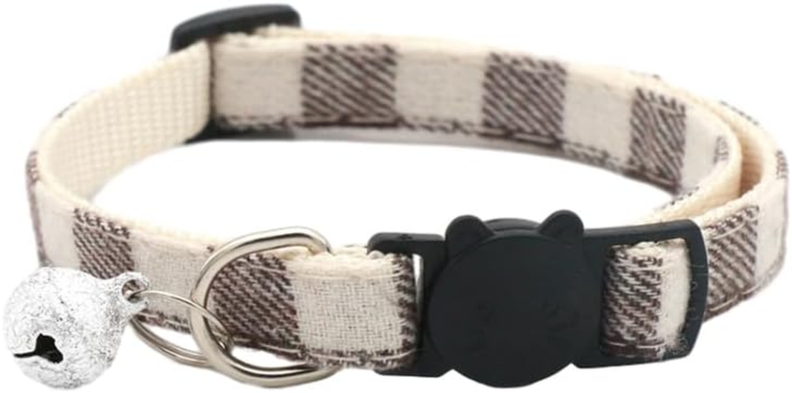 Cat Collar Reflective with Safety Release Breakaway Buckle Kitten Puppy Pet Bell Adjustable Nylon Collar