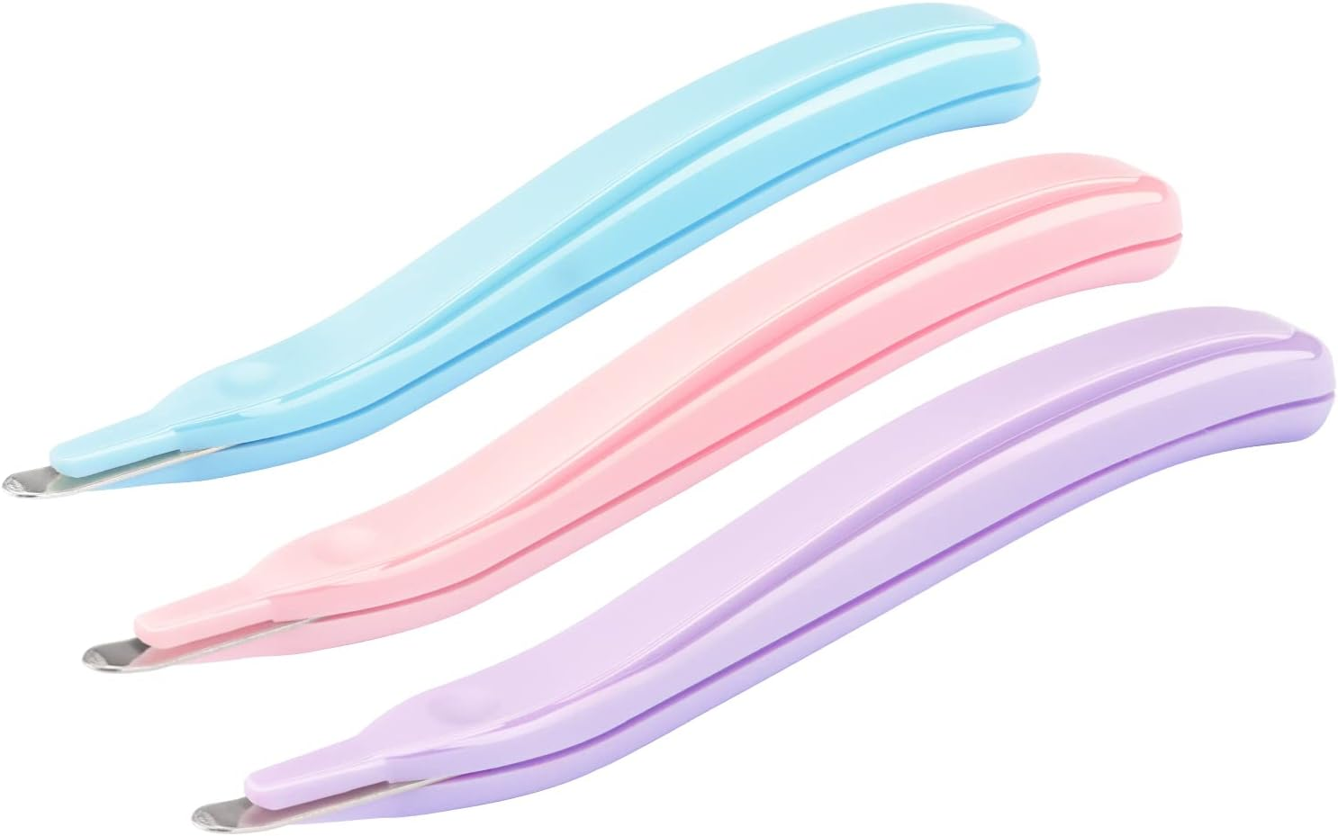 Professional Magnetic Staple Remover Puller Staples Remover Staple Removal Tool for School Office Home 4 Pack (Blue, Pink, Purple, Green)