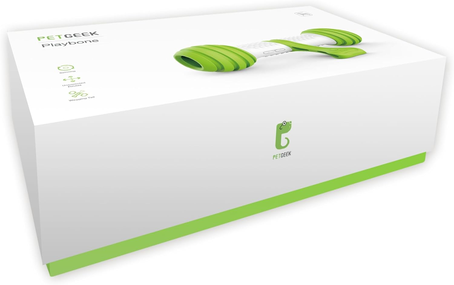 PETGEEK Interactive Dog Toys, Motion Activated Automatic Dog Bone for Medium Large Dogs, USB Rechargeable Electronic Dog Enrichment Toys, Best Gift for Birthday, Thanksgiving, Christmas, New Year - Blue image number 2