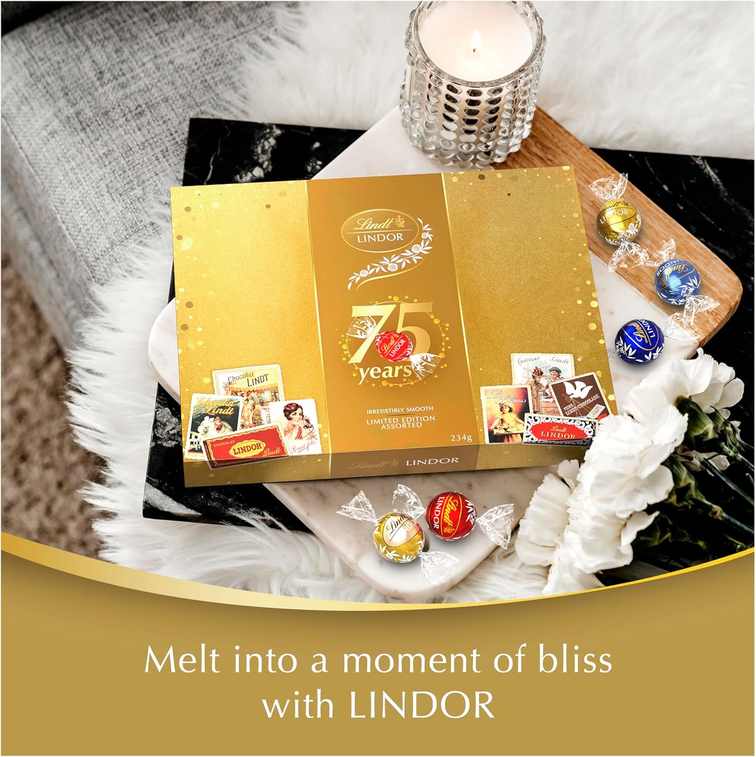 Lindt Lindor Assorted Chocolate Heritage Gift Box 234G