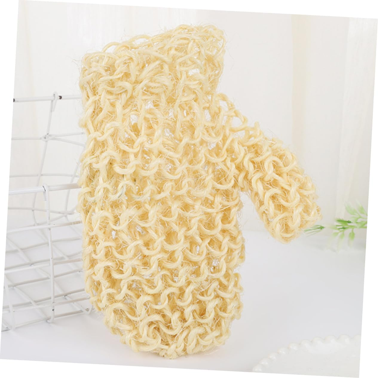 Double Sided Exfoliating Gloves and Bath Mittens Set, Natural Sisal Body Scrubbing Gloves for Shower, Deep Skin Exfoliation and Dead Skin Removal, Suitable for Men and Women Daily image number 6