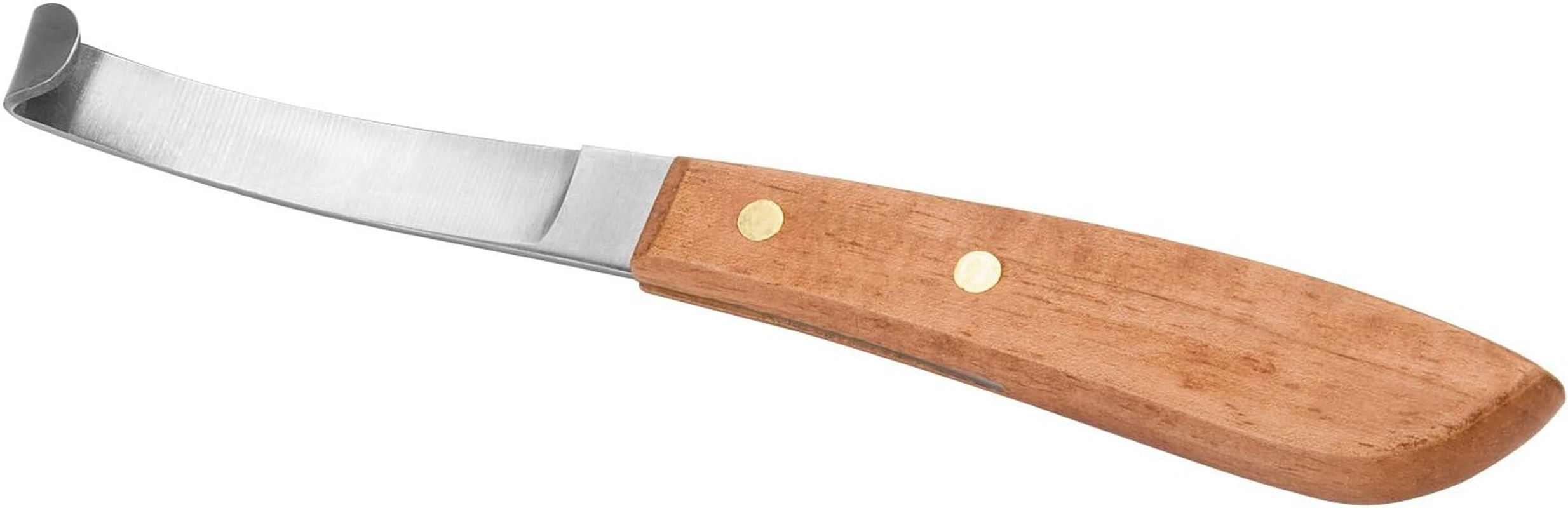 Weaver Leather Left-Handed Hoof Knife with Wooden Handle, Brown, 8