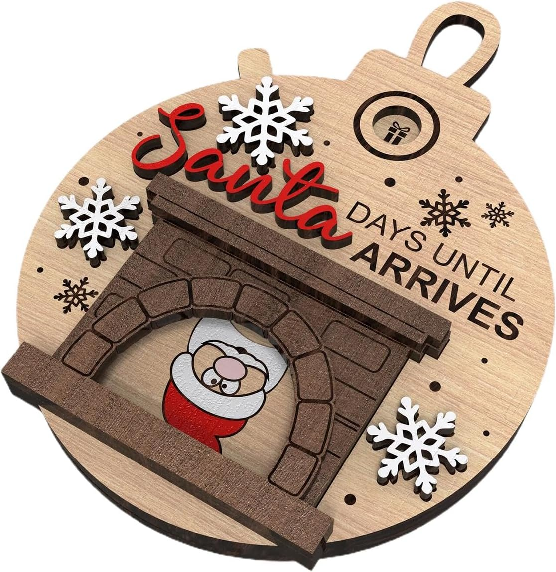 Christmas Ornaments,Christmas Countdown Decorations for Tree - Christmas Tree Decor, Cute Advent Decorations for Home Door Wall Decoration image number 3