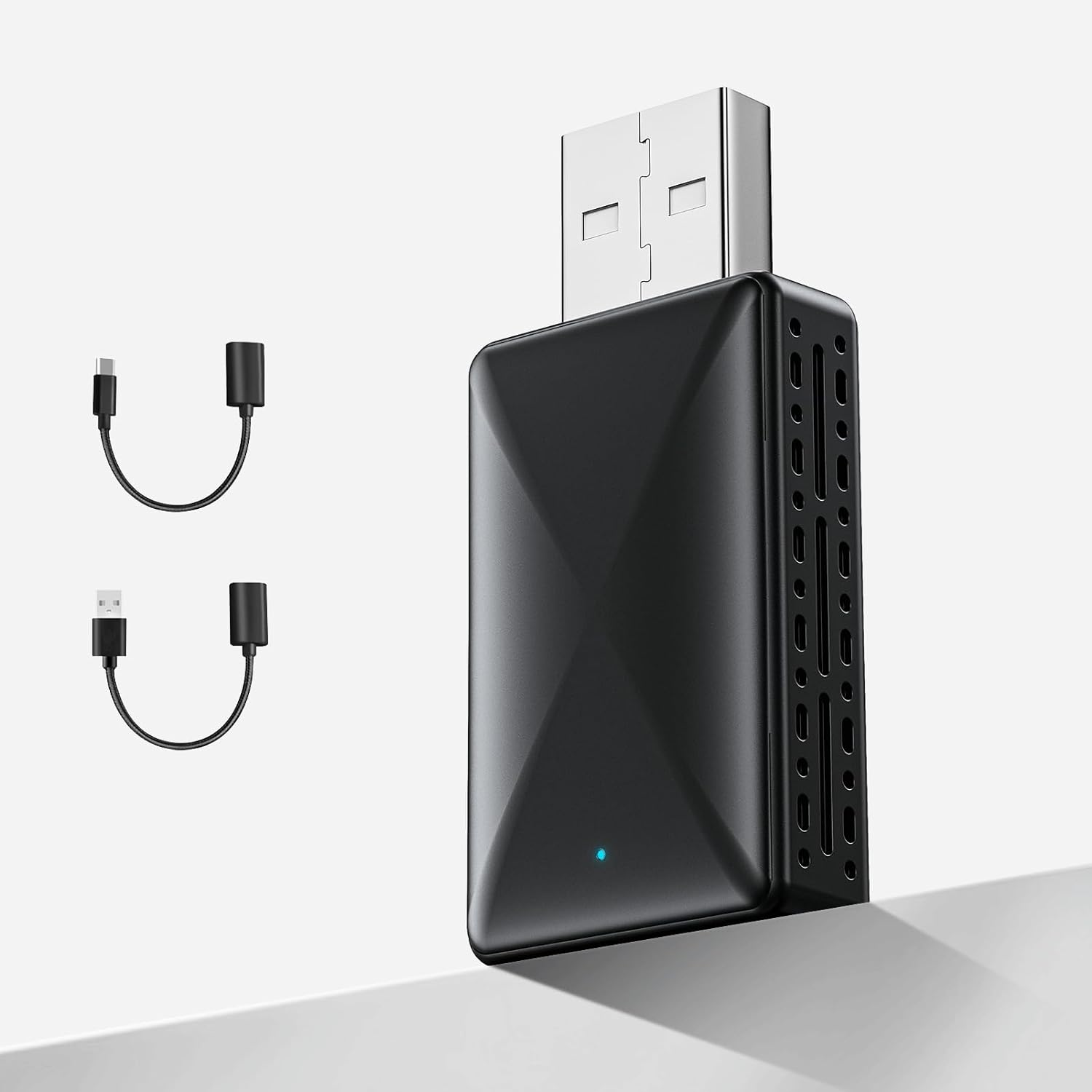 2 in 1 Wireless Carplay Adapter 2025 Fit for Cars 2016+ Factory Wired Carplay/Android Auto, Car Play Dongle Converts Wired to Wireless, Online Upgrade