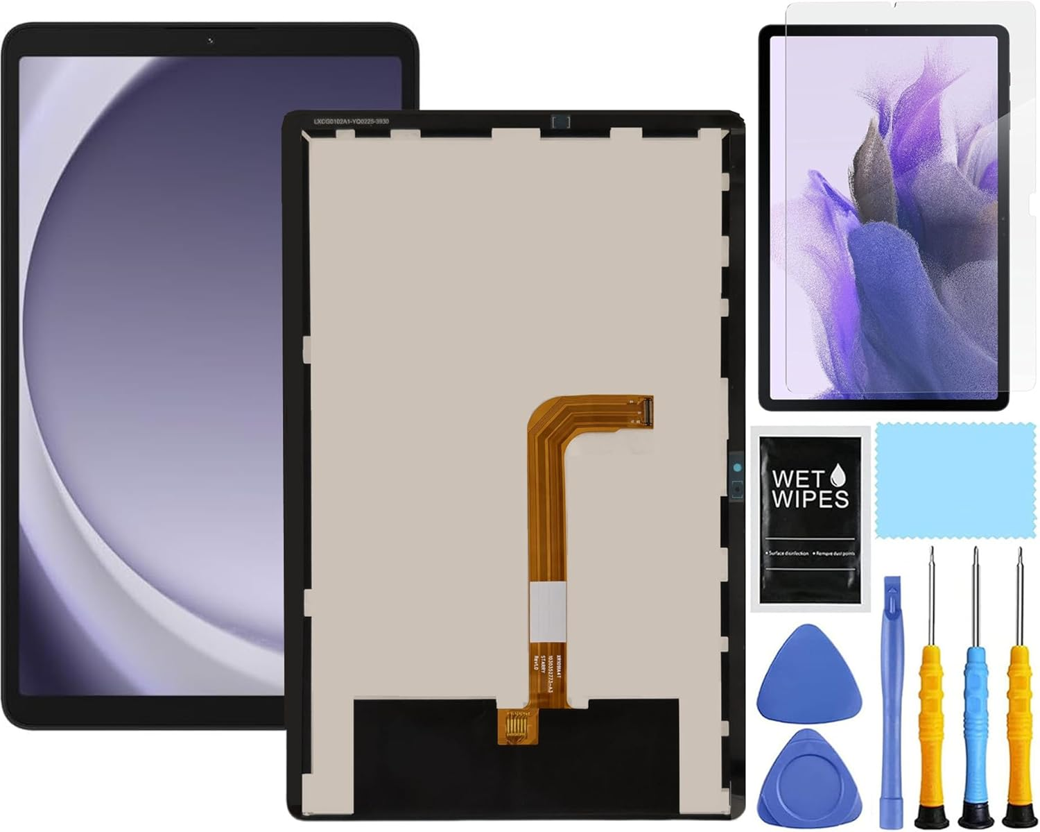 For Samsung Galaxy Tablet A9+ plus Screen Replacement for Samsung Tab A9+ plus Replacement Screen Kit SM-X210 SM-X215 SM-X216 LCD Display Digitizer Touch Screen Assembly 11 Inch Black