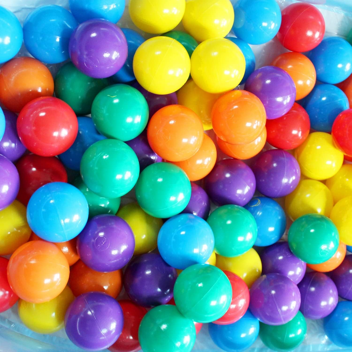 INTEX 49600NP - Fun Ballz (Ball-100Pcs), Ages 2+, Carry Bag, Size 8Cm image number 1