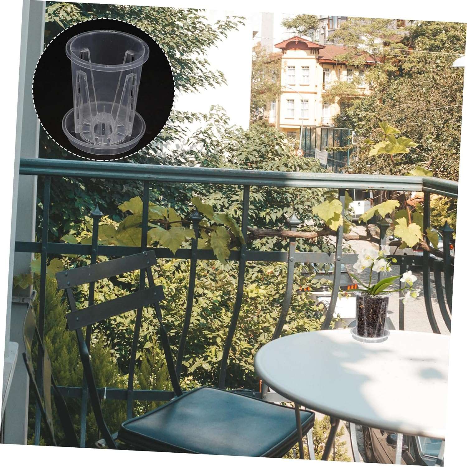 BESPORTBLE 5Sets Breathable Root Control Flower Pot Flower Pots for Orchids Plant Nursery Drainage image number 5