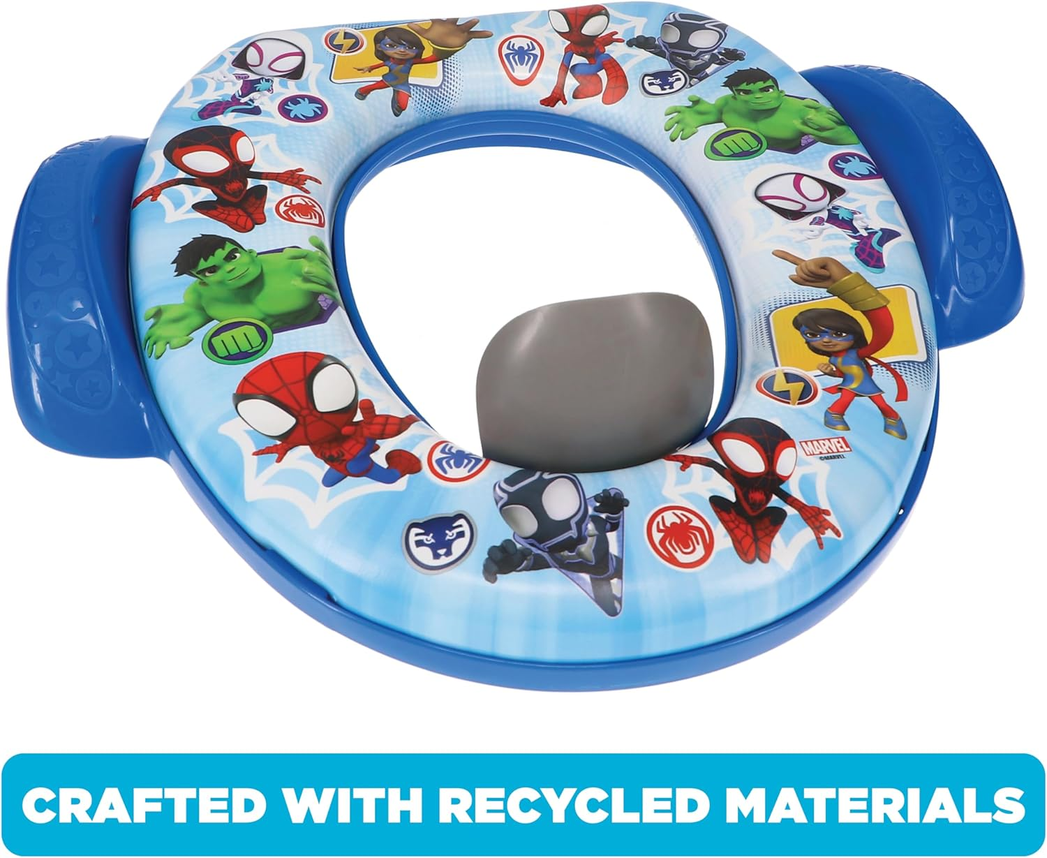 Spidey and His Amazing Friends Team up Soft Potty Seat and Potty Training Seat - Soft Cushion, Baby Potty Training, Safe, Easy to Clean image number 1