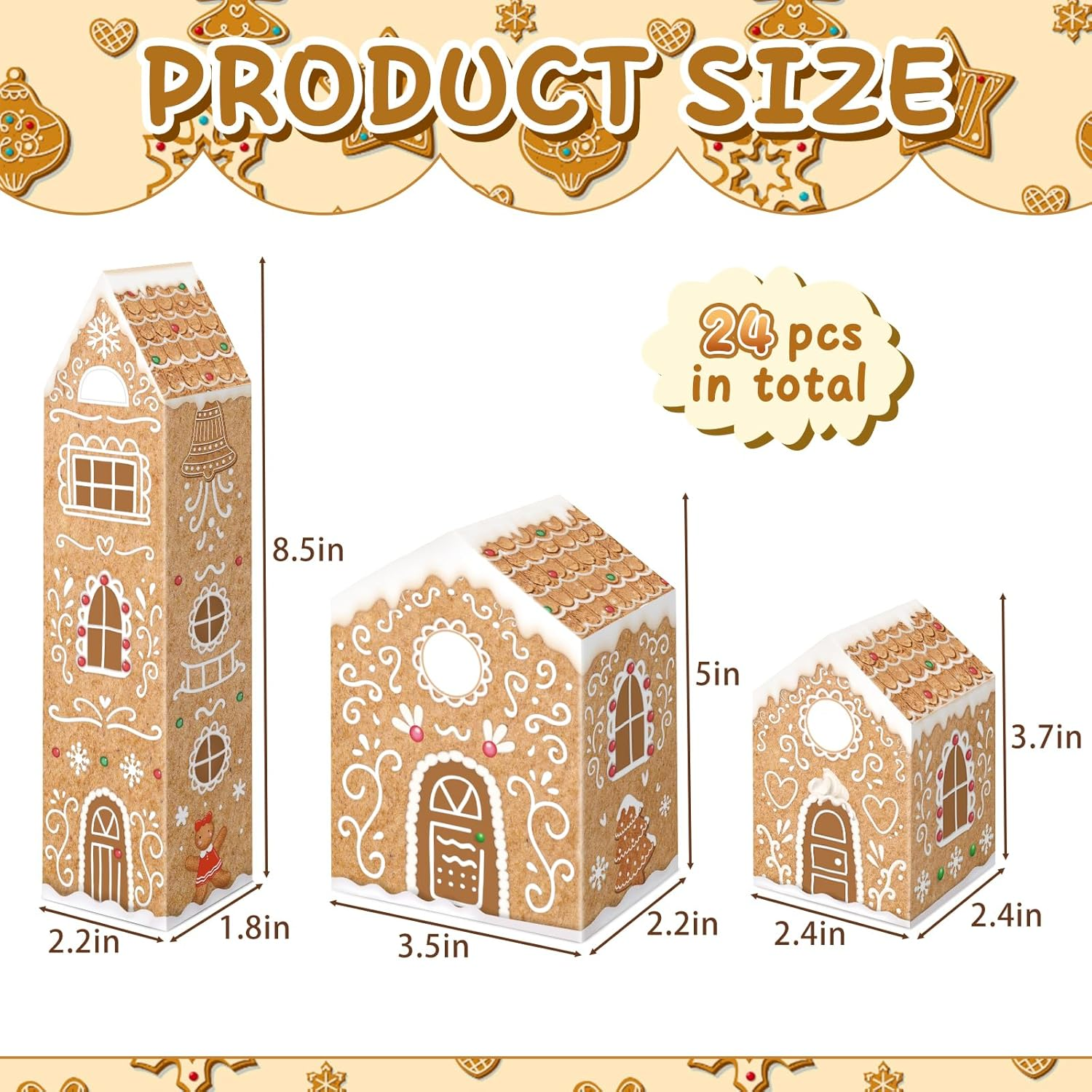 Christmas Advent Calendars 2024, Cardboard Treasure Boxes with 1-24 Number Stickers Christmas Countdown Calendar for Kids Xmas Holiday Chrismas Decorations image number 6