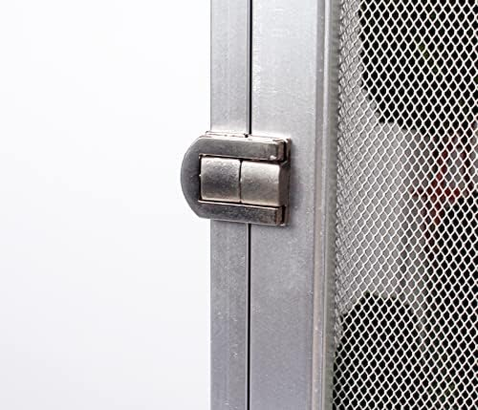 Aluminum Screen Cage Reptile Feeding Terrarium for Lizard and Snake (Silver, L) image number 6