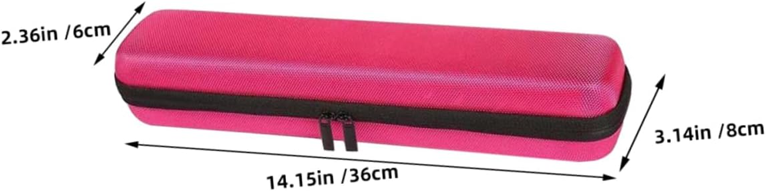 Stylish Pink Hard Case Organizer for Hair Tools Travel Storage Bag for Straighteners Curling Irons Lightweight Multifunctional Use for Hair Styling Accessories image number 2
