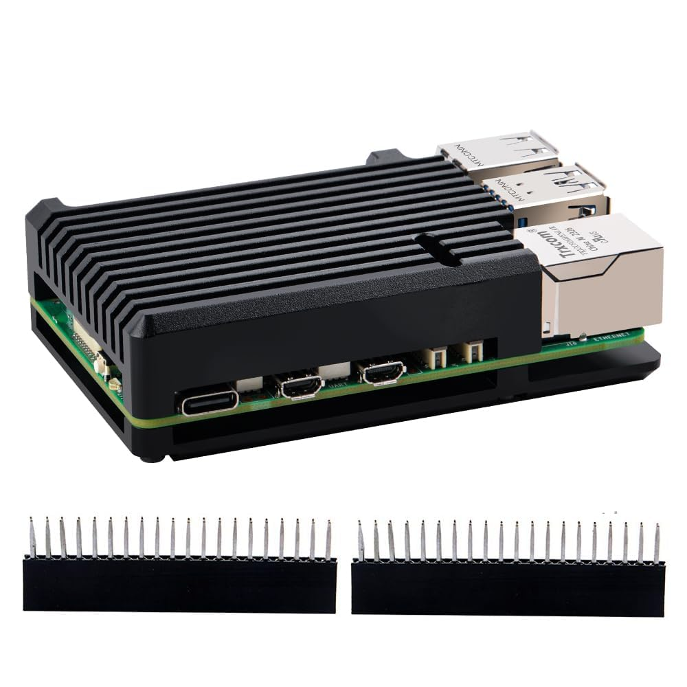 Geeekpi Heatsink Case for Raspberry Pi 5, Pi 5 Aluminum Alloy Armor Case, Pi 5 Passive Cooling Case for Raspberry Pi 5 4GB/8GB (Raspberry Pi NOT Included) image number 2