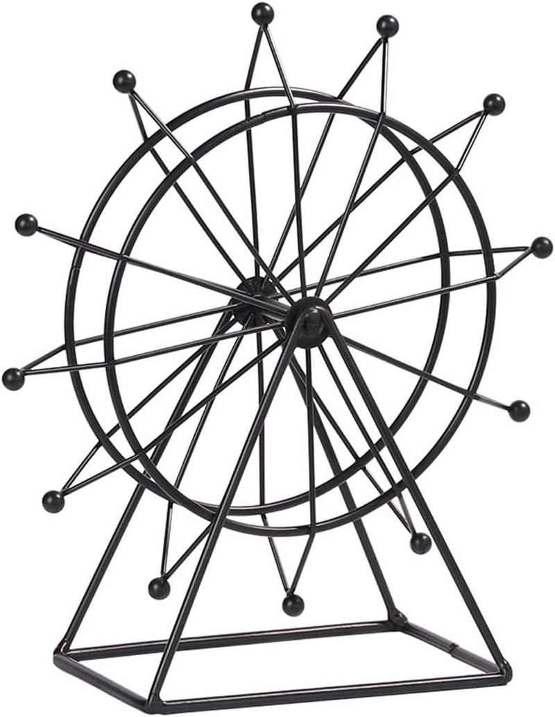 Gatuida Ferris Wheel Ornament 9 Inch Desktop Home Decor Accent for Living Room Office Table Decoration