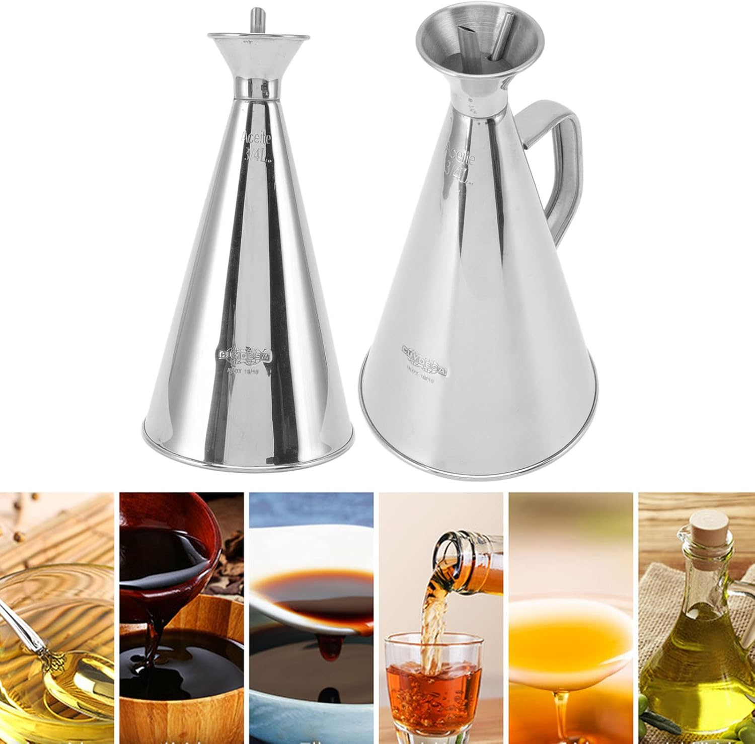 Cooking Oil Distributor, Collision-Proof, Leak-Proof Oil Pot, Suitable for the Spice Table in the Kitchen and Other Places (250 Ml) image number 2