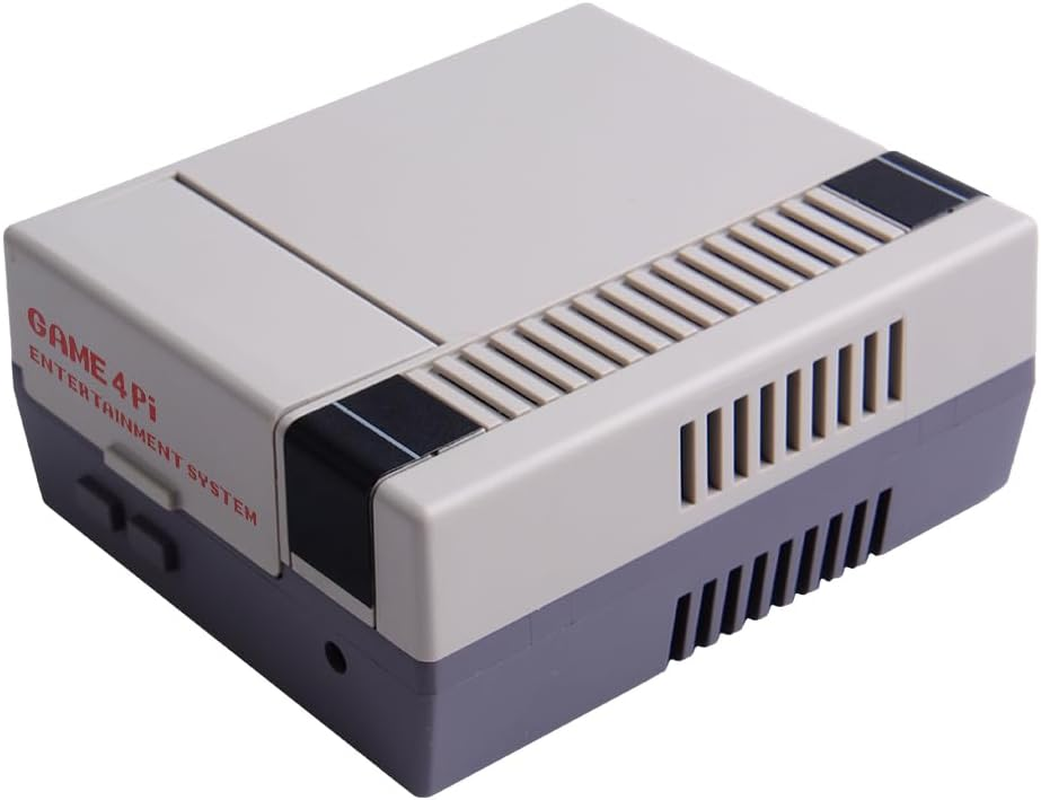 Geeekpi Case for Raspberry Pi 4, Cooling Fan, Heatsink for Raspberry Pi 4, Retro Gaming Nes4Pi Case for Raspberry Pi 4 Model B/4B