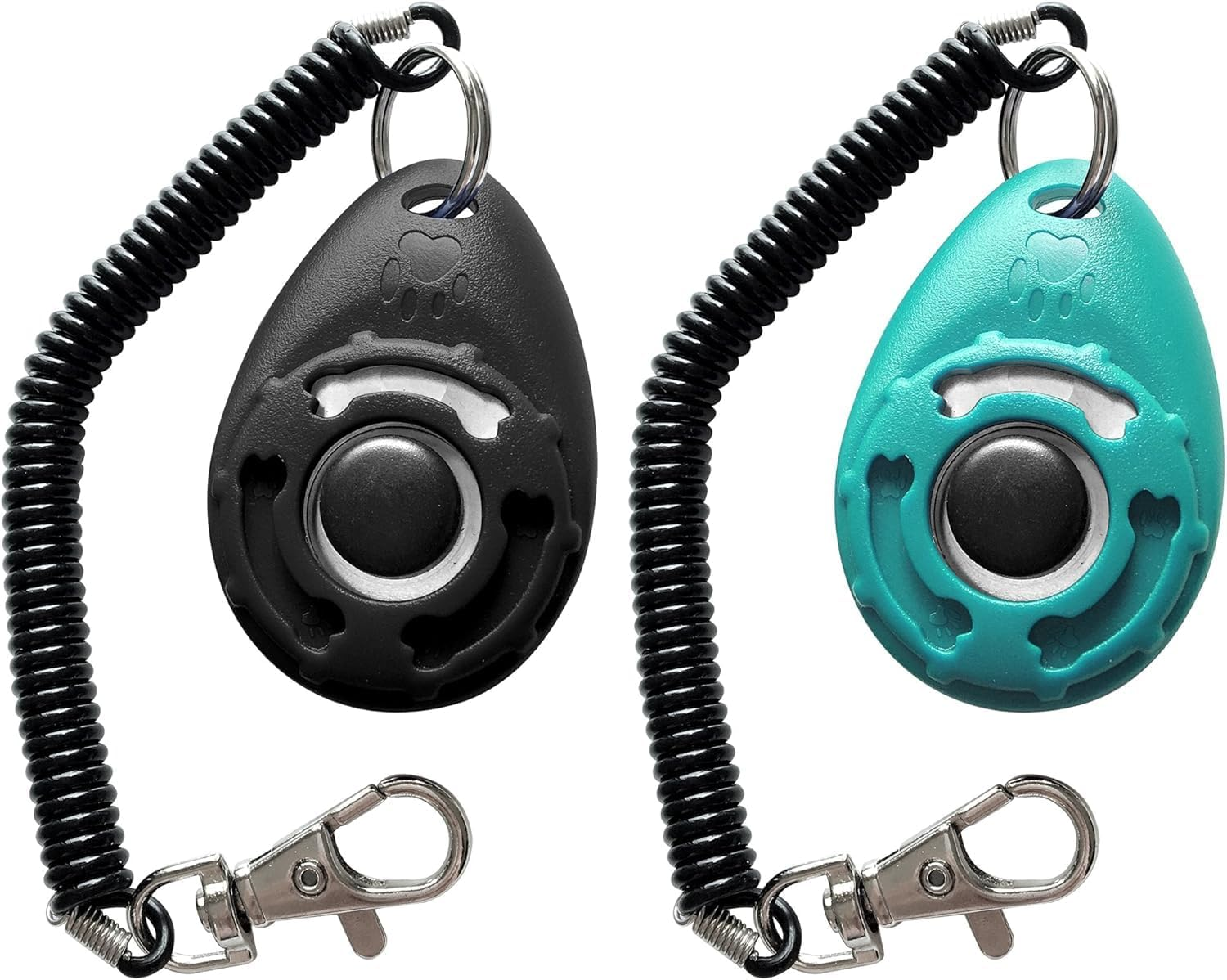 Pet Training Clicker with Wrist Strap - Dog Training Clickers (New Black + Blue) image number 5