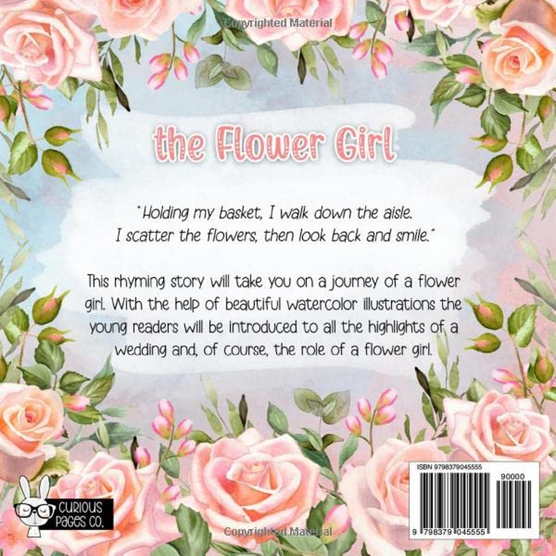 The Flower Girl: Flower Girl Book for 1 Year Old, 2 Year Old, 3 Year Old Toddler Girl