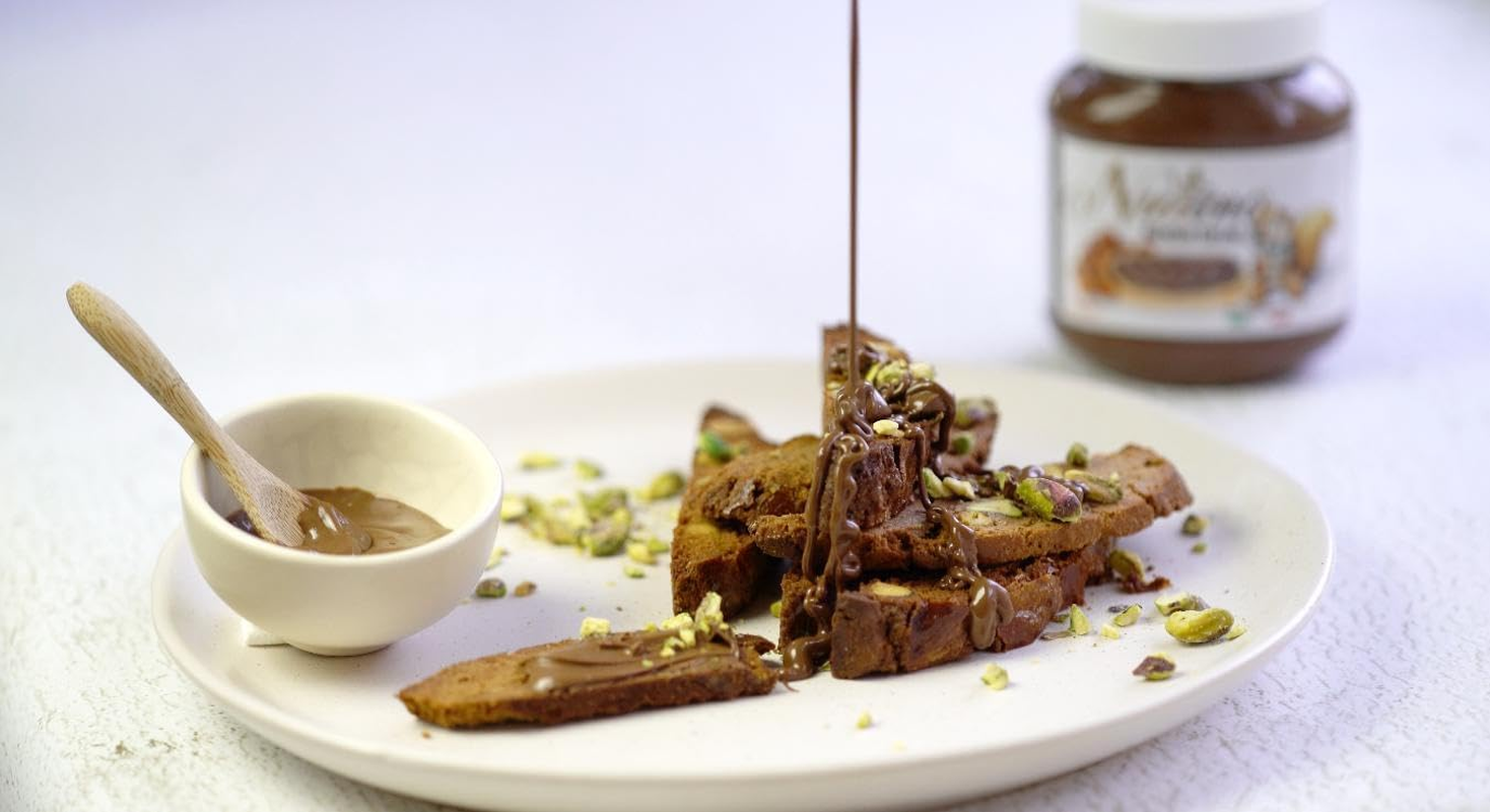 Nutino Premium Italian Chocolate Hazelnut Spread. No Artificial Colours or Preservatives. Perfect for Toast, Pizza, Ice Cream, Cakes, Croissants, Sandwiches, Milk and Fruit - 220G image number 3