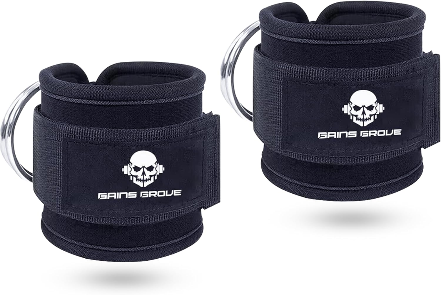 Gainsgrove Ankle Strap - Premium Glute Resistance Band for Hip and Leg Workouts, Non-Slip Fabric Booty Bands for Women & Men, Exercise Bands for Home Fitness, and Gym image number 5