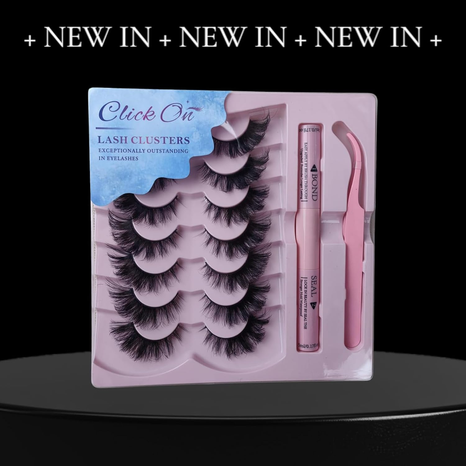 Click on False Eyelash 7 Pairs 3D Eyelashes Handmade False Eyelash Set, Professional False Eyelashes Voluminous, Naturally Curled Faux Mink Lashes, Thick Strip Lashes with Applicator Tool Kit (STY-05)