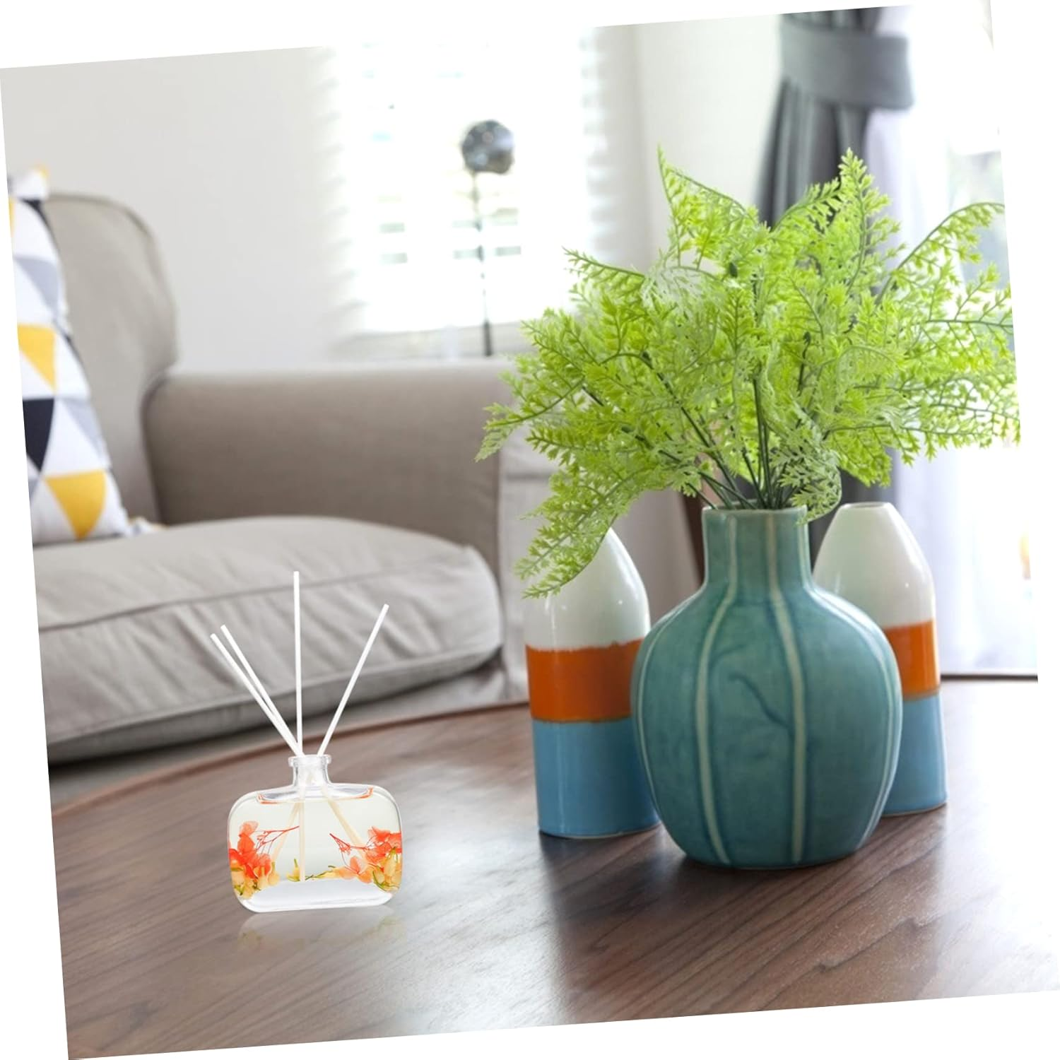 Aromatherapy Essential Oil Rattan Stick Diffuser Home Air Freshener Scented Healthy Materials - Multicolor image number 3