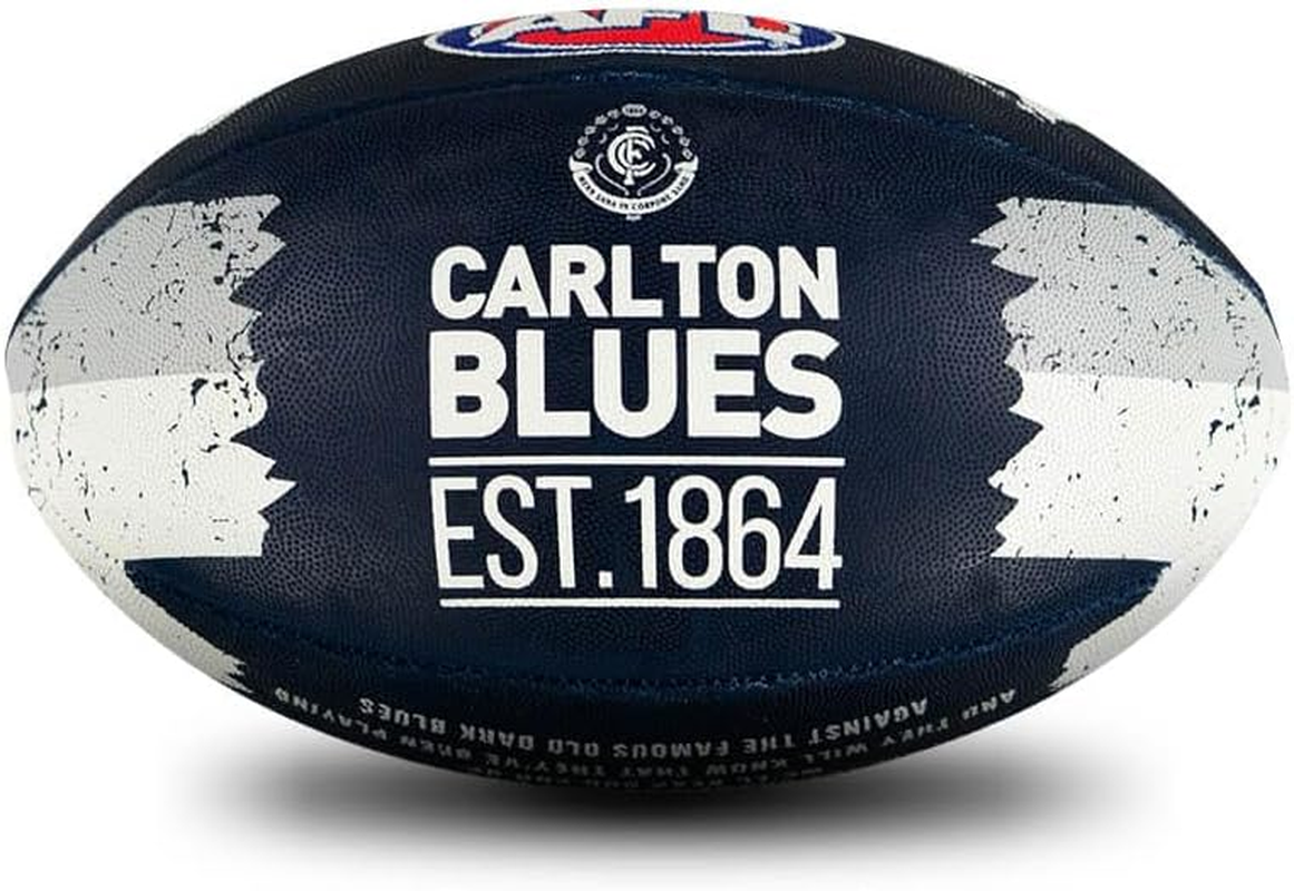 Sherrin AFL Carlton Blues Song Football, Size 2 image number 2