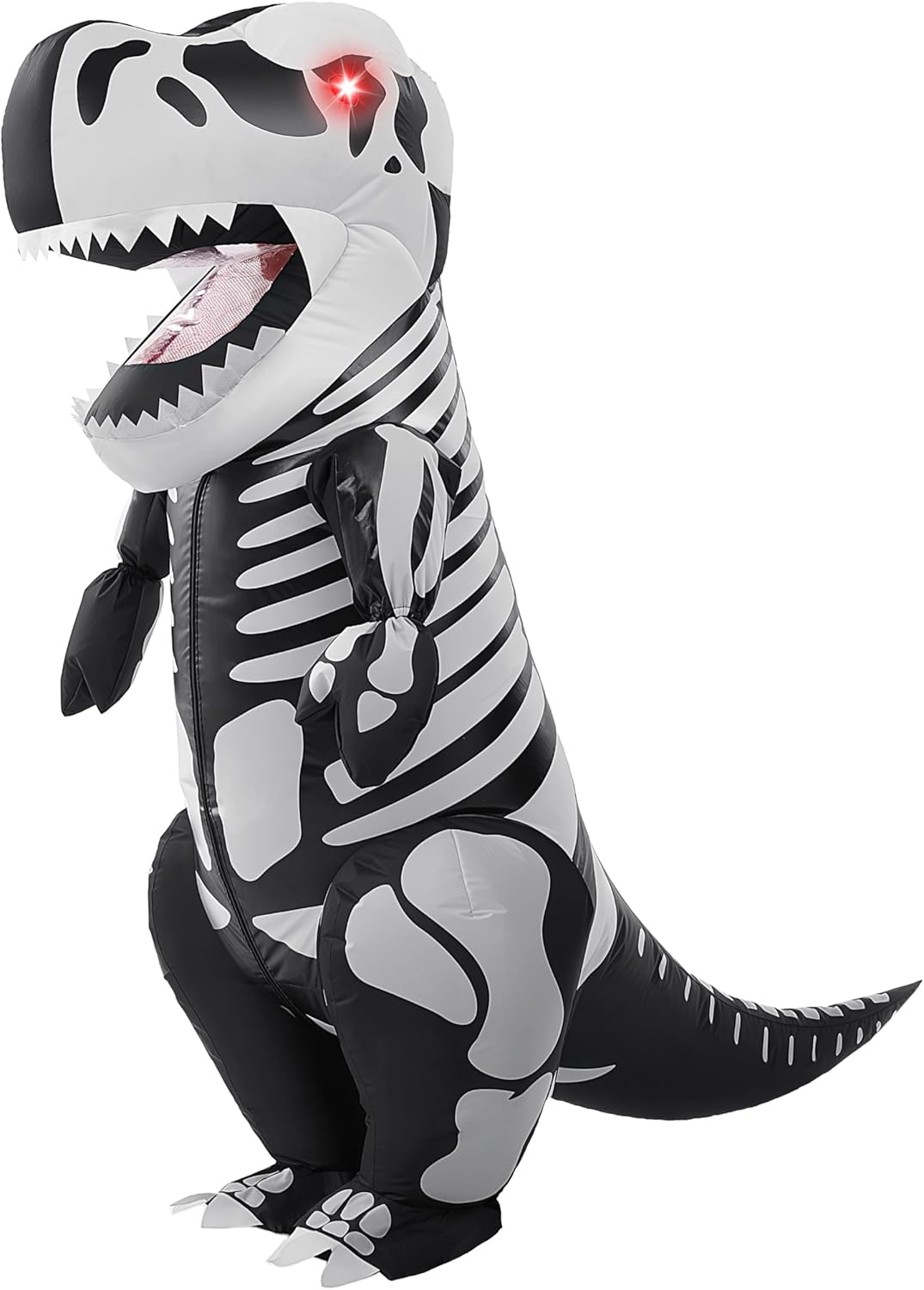 Spooktacular Creations Kids Inflatable Costume, Skeleton Dinosaur Costume, Full Body Skeleton T-Rex Blow up Costume image number 3
