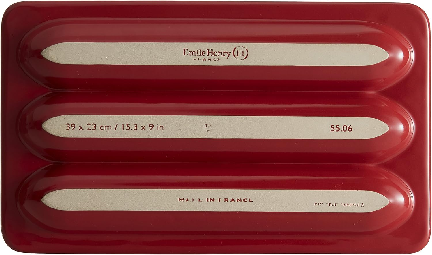 Emile Henry EH BAGUETTE BAKER BURGUNDY - Charcoal image number 4