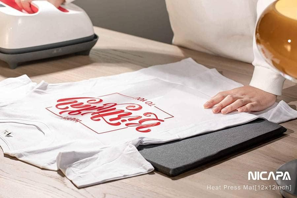 Nicapa Fold Heat Press Mat for Cricut Easypress 16Inch X 20Inch Largetransfer Heater Mats Craft Htv Vinyl Sublimation Iron-On Vinyl image number 5