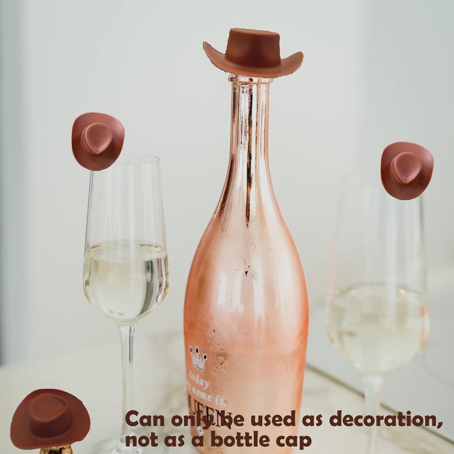 20 Pcs Plastic Mini Cowboy Hats Cowgirl Hats for Crafts Western Party Accessories Decoration image number 4