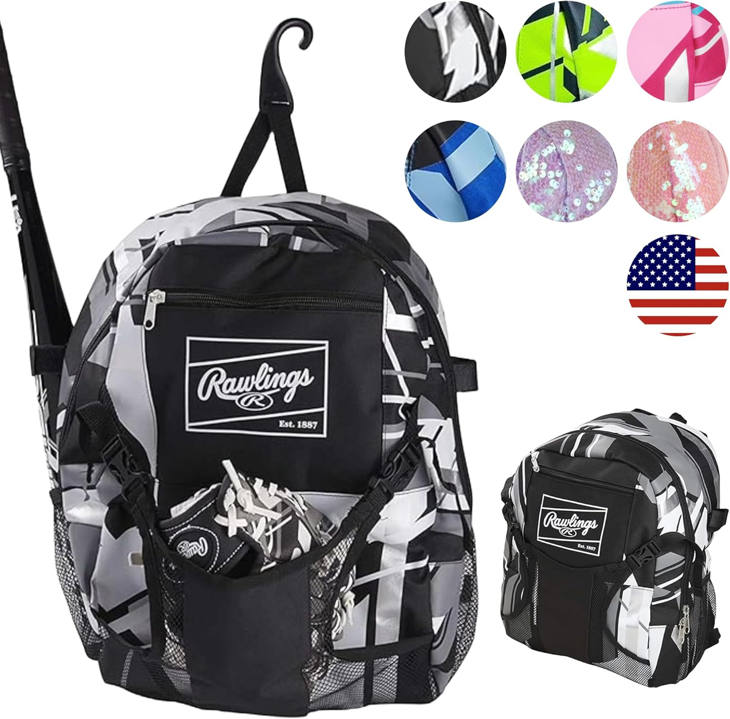 Rawlings | Remix T-Ball & Youth Equipment Bag Series | Baseball/Softball | Backpack & Duffel Options | Multiple Colors