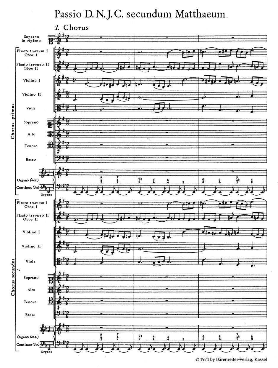 St Matthew Passion BWV 244 (Study Score) image number 2