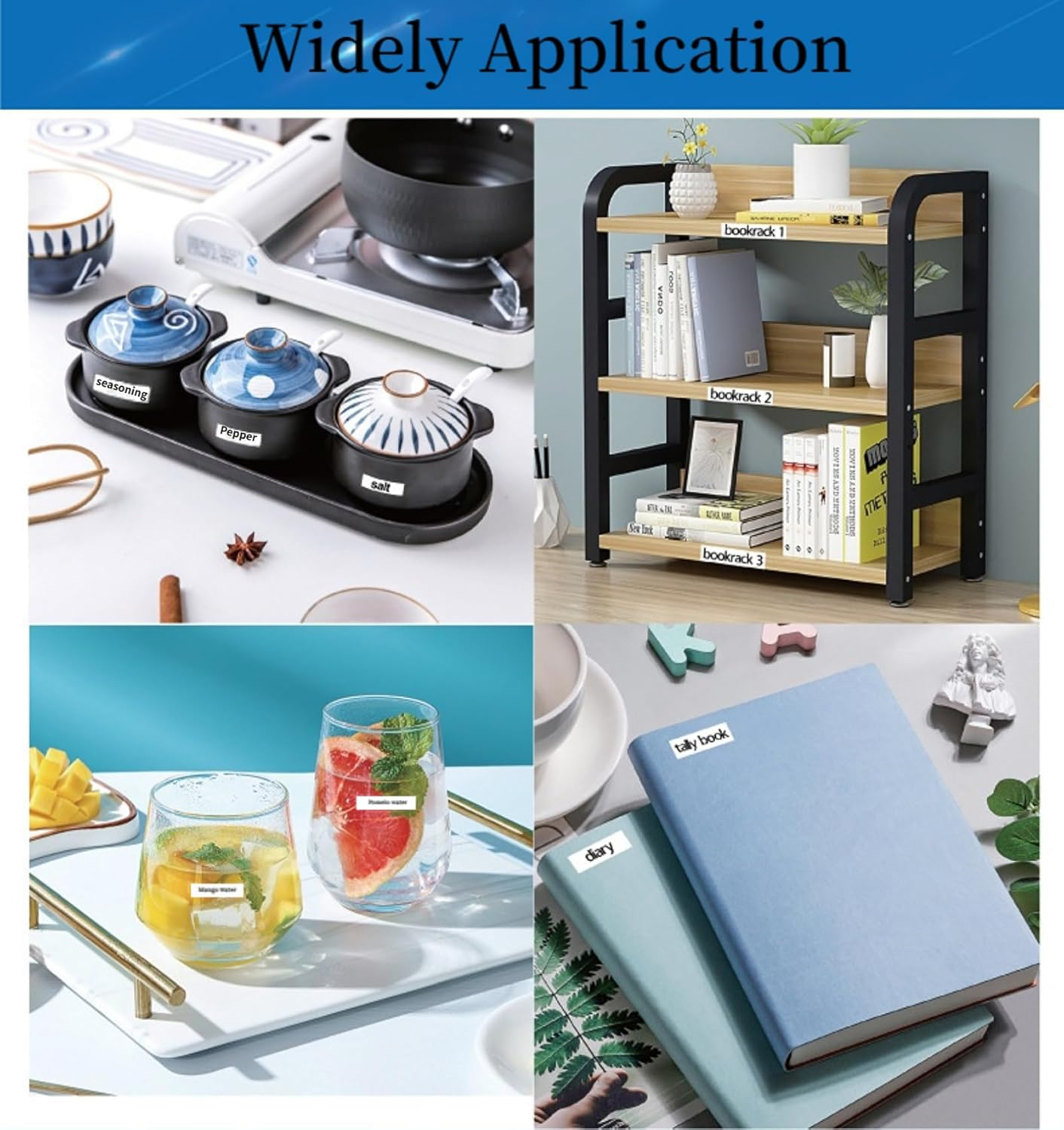 Compatible with DYMO Letratag Refills White Paper 91330 10697, 1/2" X 13' 12Mm X 4M Black on White Label Maker Tape for Dymo Letra Tag LT-100H LT-100T plus Printer, 5-Pack image number 4